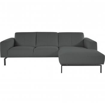ANDAS Lungre L‑Form Ecksofa – Metallfüße, verschiedene Größen