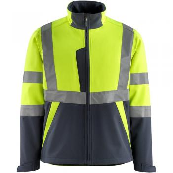 MASCOT® Hi-Vis Jacke Kiama unisex gelb/schwarzblau 3XL