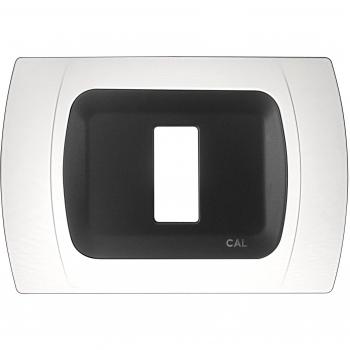 Placca Cal 1 modulo Magic bianco