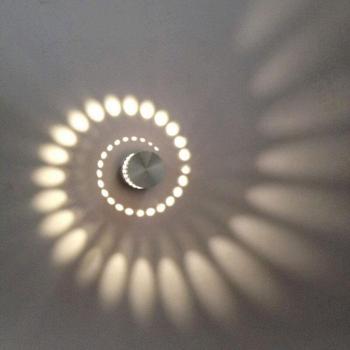 Axhup Spirale-Wandleuchte – Art‑Decor Lampe, warmweißes Licht für Wohnräume