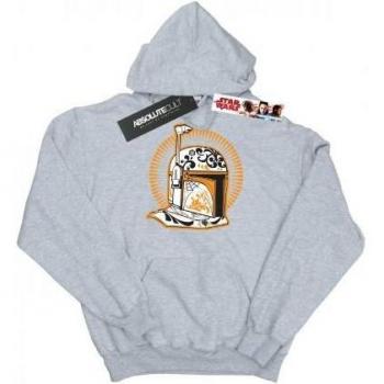 Sudadera con capucha para niñas Star Wars Boba Fett Día de los Muertos 6-7 negra