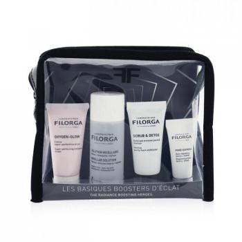 Filorga Radiance Boosting Helden Set: Sauerstoff Glow Creme 15ml + Mizellenlösung 50ml + Peeling & Detox 15ml + Pore-Extress Primer 7ml