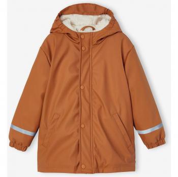 VERTBAUDET Blouson Cire Sherpa Garçon Caramel