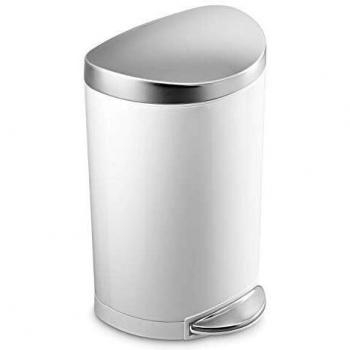Simplehuman 10L Semi-Round Pedal Bin with Soft-Close Lid