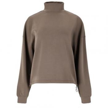 ATHLECIA Damen Sweatshirt Paris Hochkragen Komfort Braun Gr. 44