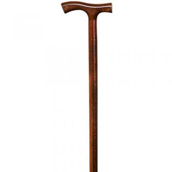 Bastón de paseo muletilla clásico de madera de haya