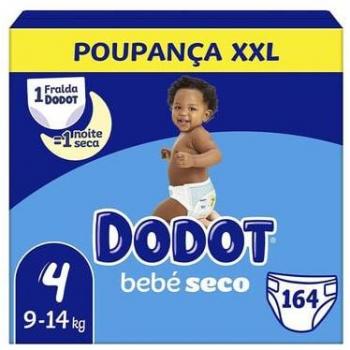 Dodot Bebé Seco Pañales, talla XXL (T4), para niños de 9 a 14 kilogramos, 164 unidades