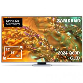 G (A bis G) SAMSUNG QLED-Fernseher Fernseher Neural Quantum 4K AI Gen2 Prozessor, bis zu 120Hz silberfarben