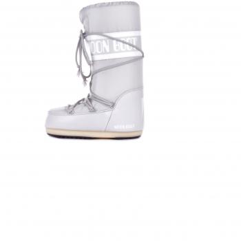 Moon Boot, Winter Boots, female, Gray, Size: 5 US Logo Print Lace-Up Winter Boots