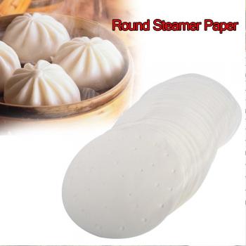 50PC White Steamer Paper Liners for Dim Sum