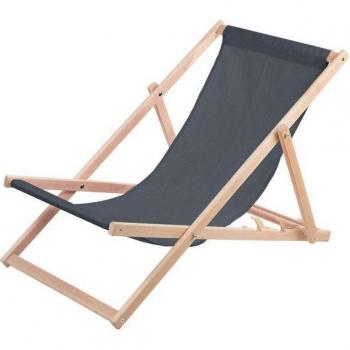 Chaise Longue en Hêtre pour Plage et Balcon