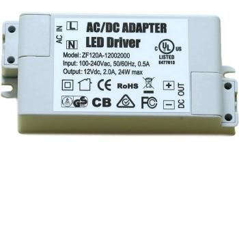 24W 12V LED Transformer – Constant Voltage, 2A – ADOGO Power Supply