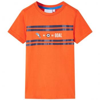 Camiseta naranja oscuro para niños 116