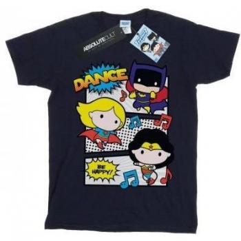 T-Shirt Ragazzo Chibi DC Super Friends Ballo nero 12-13 anni