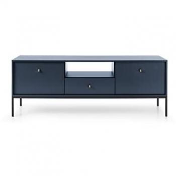 Meuble TV Contemporain Bleu Foncé 153.5x56.2x39cm