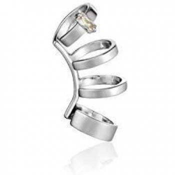 Zirkonia‑Glanz Ohrring „Crawler“ – 925er Silberschmuck Ania Haie