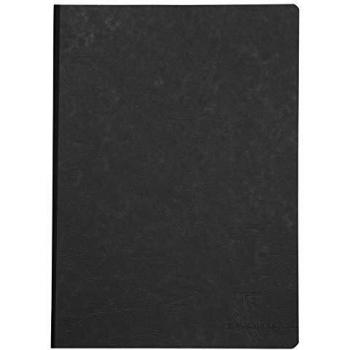 Clairefontaine A4 Writing Journal – Black Canvas Cover, 90g Paper, 192 Pages