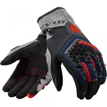Revit Mangrove Guanti Moto Estivi Argento Blu Taglia S