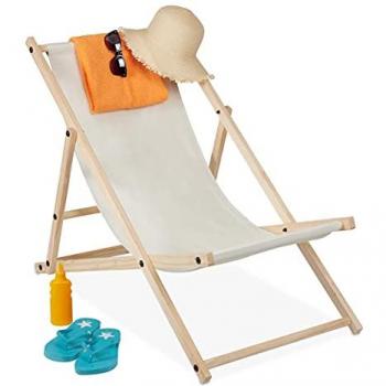 Tumbona Jardinera Plegable 3 Posiciones – Relaxdays