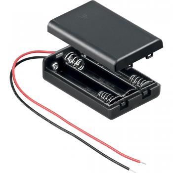 Portabatterie per 3 batterie mini stilo AAA