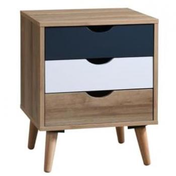 Comodino 3 cassetti Multicolore