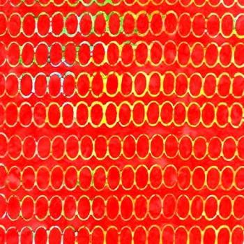 Juego de Impresiones Rojo: Tela Fat Quarter 3‑Pack