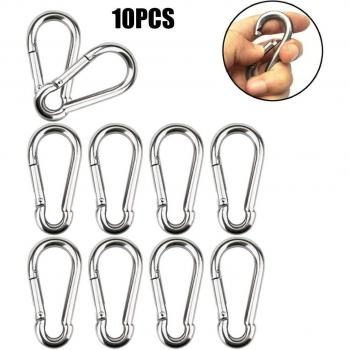 10pcs Heavy Duty Snap Hooks for Camping and Hiking