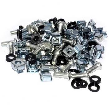 M6 Rack Fixing Kit with Captive Nuts Bolts & Washers [50 Count]