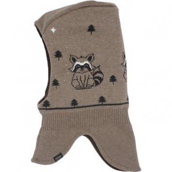 Cappello a cuffia procione marrone Maximo
