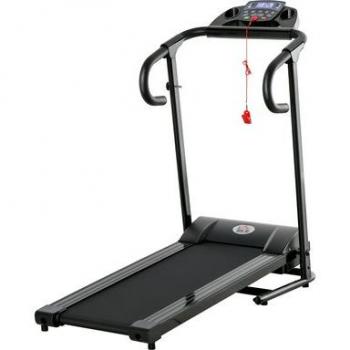 Cinta de correr HOMCOM eléctrica, plegable, pantalla LCD, velocidad 0,8-10 km/h, 500 W, dimensiones 123 x 62 x 117 cm, negra