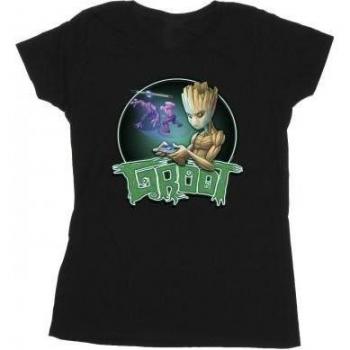 Camiseta de Algodón para Mujeres Groot de Marvel