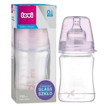 Biberon LOVI 150 ml Baby Shower Fille en verre