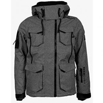 Superdry Herren Jacke Ultimate Snow Action, Felsgrau, M