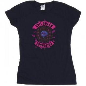 Disney Dames Villains Poison Apple T-shirt Katoen Navy