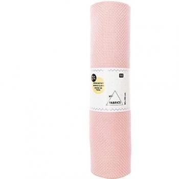Coupon de toile de moine vieux rose, 50 x 140 cm