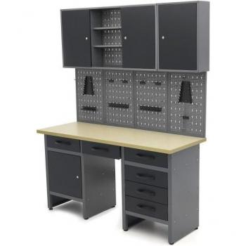 Plan de travail HBM avec portes 160 x 60 x 200 cm