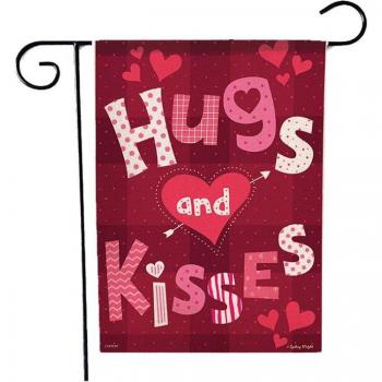 Romantic Hearts Decorative Flag