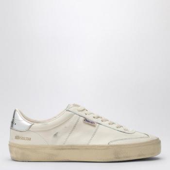 Golden Goose Men's Soul Star White/Silver Sneaker | Size 44, GMF00464F005054