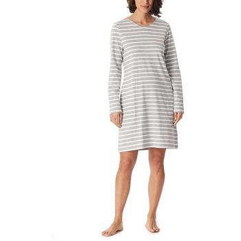 Schiesser Nachthemd Casual Essentials grau Melange