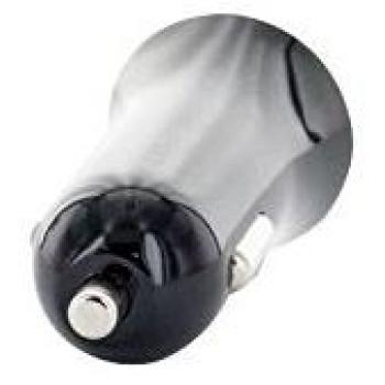 XQISIT Dual Output Car Charger 2.4A, Blue LED, Black Color