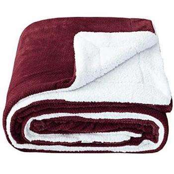 Dual‑Side Cozy Wool Blend Blanket – 60” × 80”