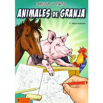 Dibujo y pinto animales de granja (Tapa blanda).