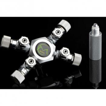 Aquarium CO2 Multi-Way Splitter Regulator Valve Distributor Aluminum Alloy