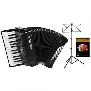 Hohner Bravo II Silentkey Akkordeon, Schwarz