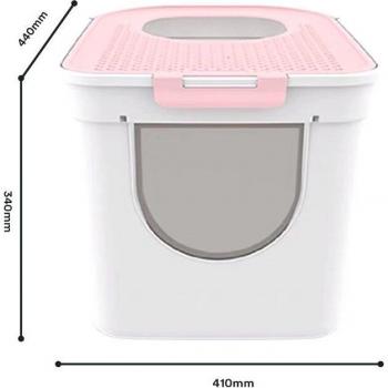 Pot à litière pour chat avec couvercle