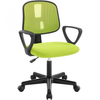 Seduta ruotante per studenti giovani, regolabile in altezza, colore verde – Klihome