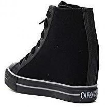 Zapatos LDG924010410 en Encaje Negro – Cola con Correa Interna