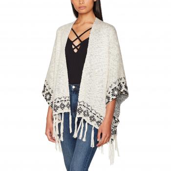 BILLABONG Desert Kiss Poncho Femme, Ecru, Taille M