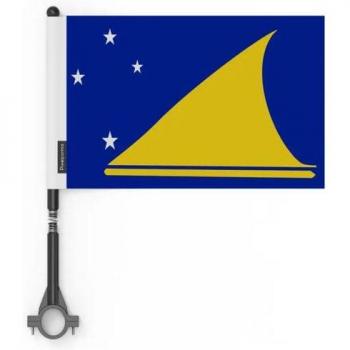 Tokelau Island Flag Set – 5 High-Quality Polyester Flags, 14x21cm, Dual-Sided Print