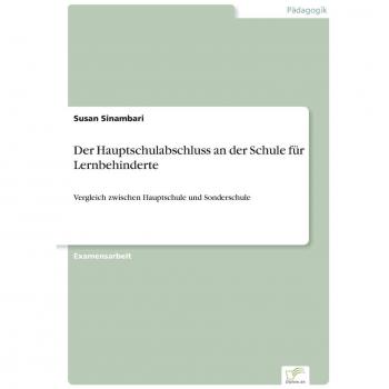 Der Hauptschulabschluss an der Schule für Lernbehinderte: Vergleich zwischen Hauptschule und Sonderschule